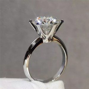 5 Carats Moissanite Engagement Ring Wedding Ring Bridal Ring Fancy Ring- D-VVS1